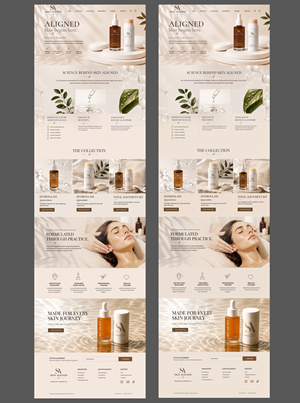 Web Design by Blue Sparrow for Skin Aligned  | Design: #37280406