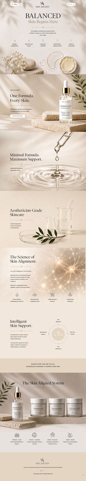 Web Design par pb pour Skin Aligned  | Design : #37255626