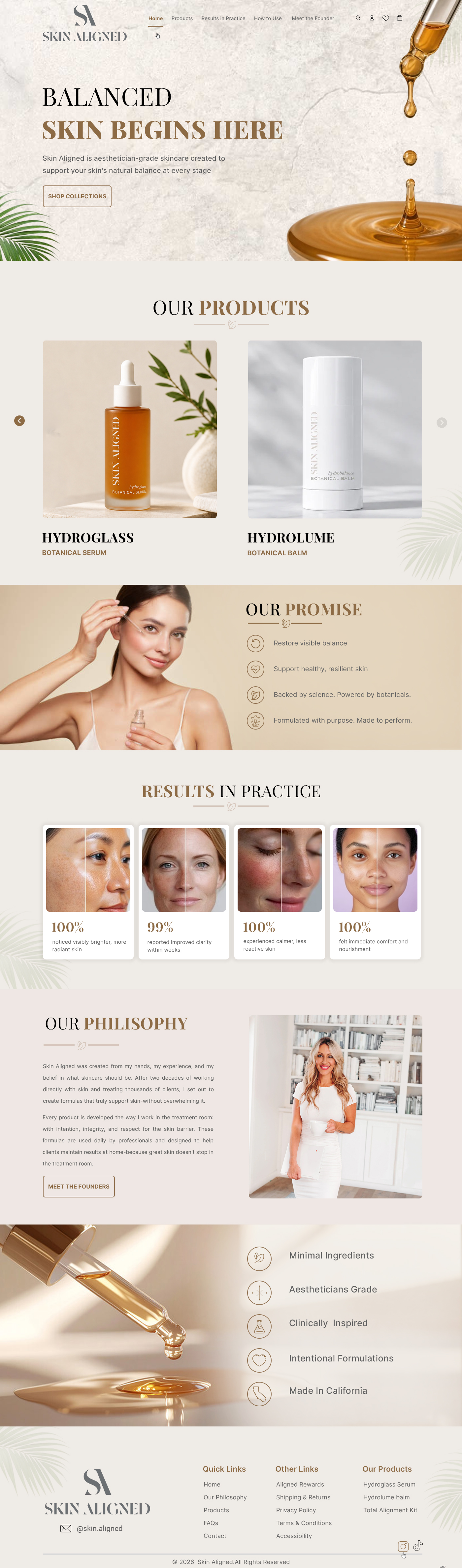 Web-Design von pb für Skin Aligned  | Design #37255627