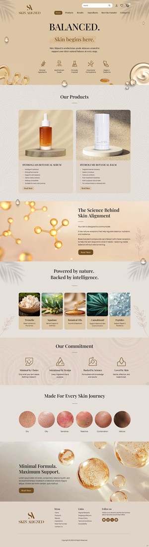 Diseño Web por pb para Skin Aligned  | Diseño: #37255628