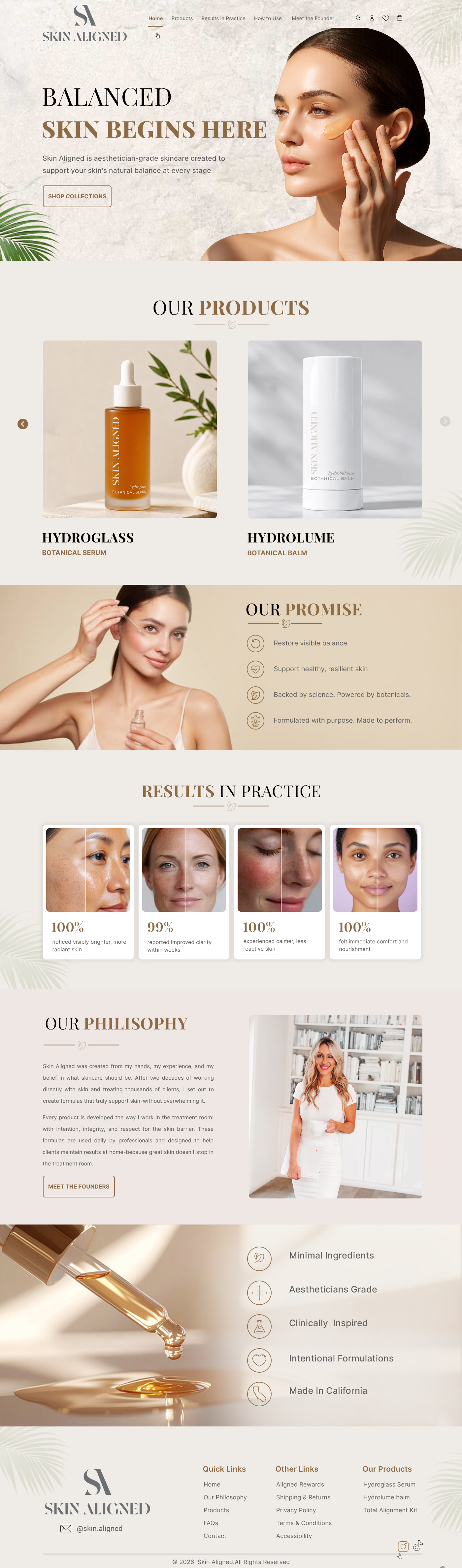 Web-Design von pb für Skin Aligned  | Design #37255630