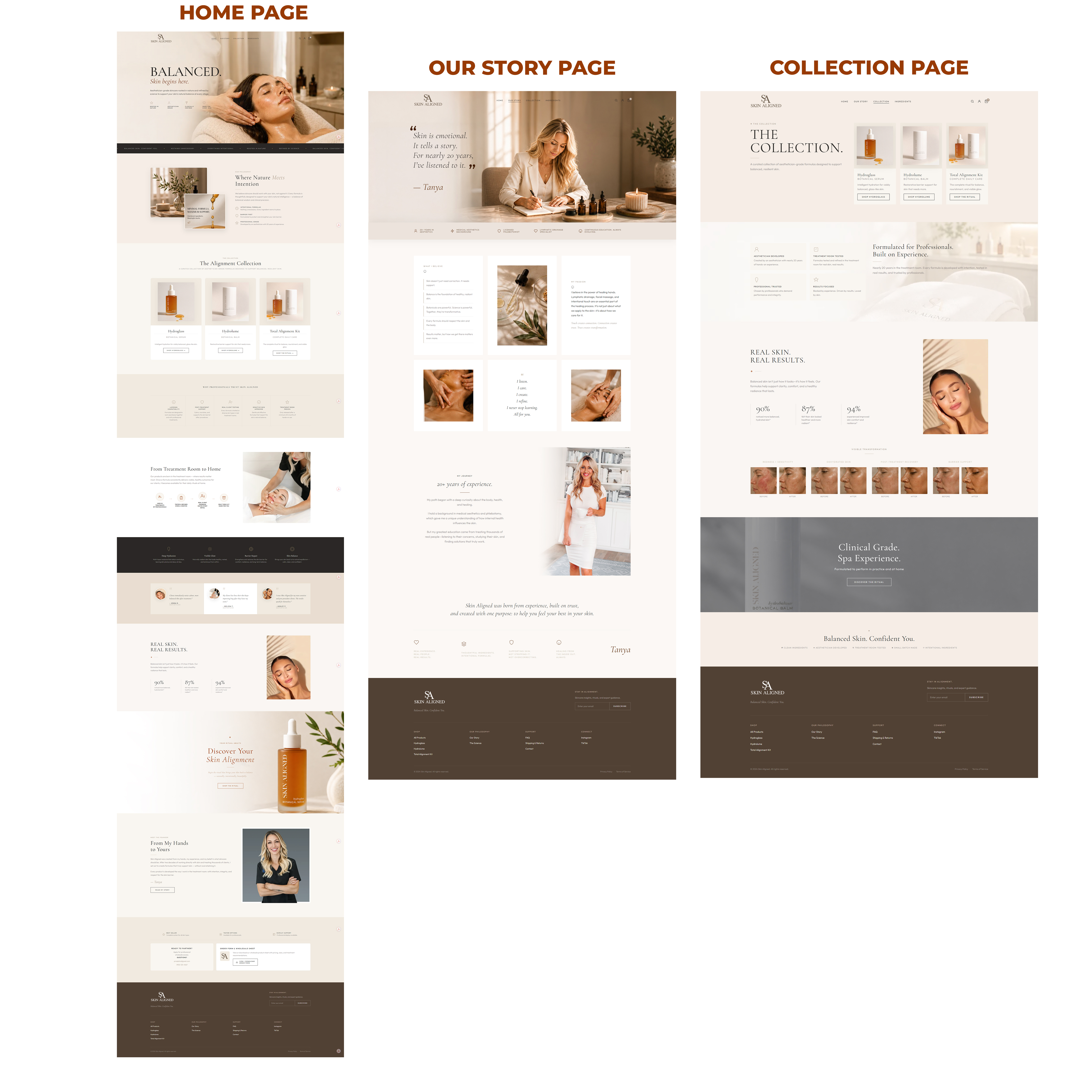 Web-Design von Nitin525 für Skin Aligned  | Design #37265057