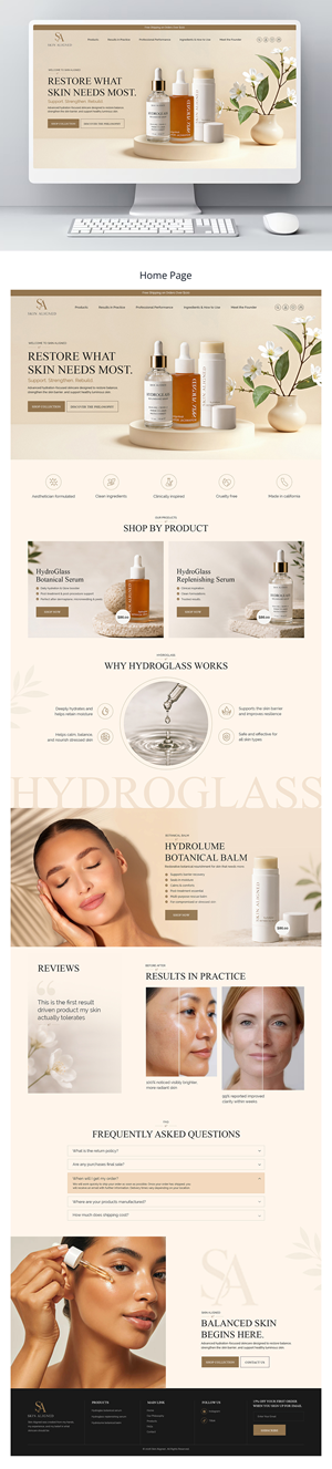 Diseño Web por creative.bugs para Skin Aligned  | Diseño: #37254849
