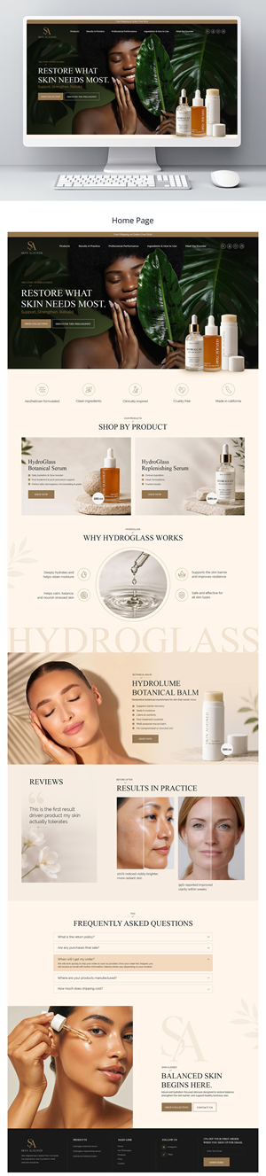 Diseño Web por creative.bugs para Skin Aligned  | Diseño: #37254850