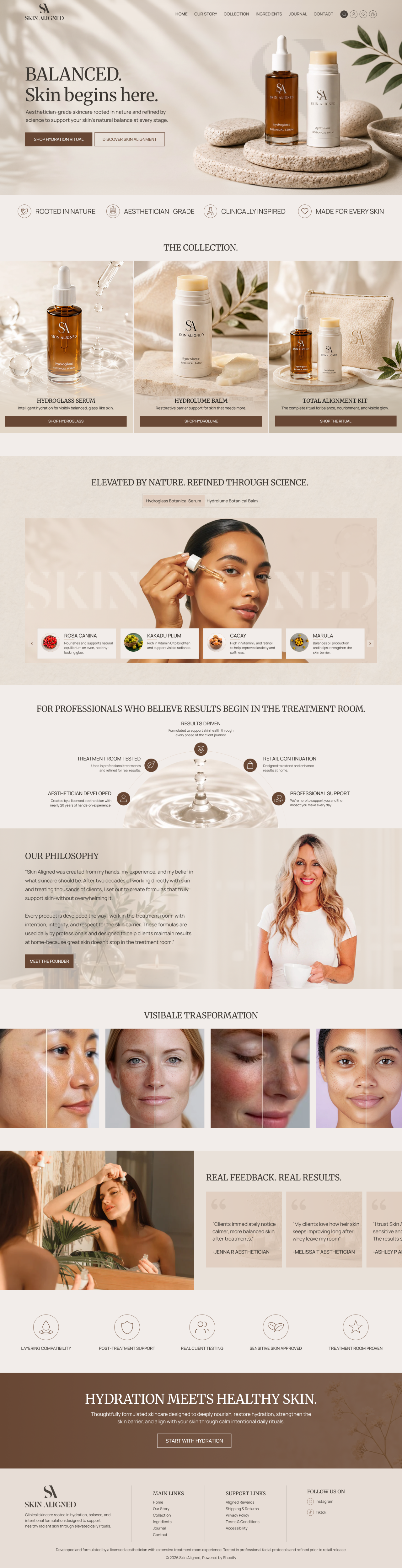Diseño Web por creative.bugs para Skin Aligned  | Diseño #37262582