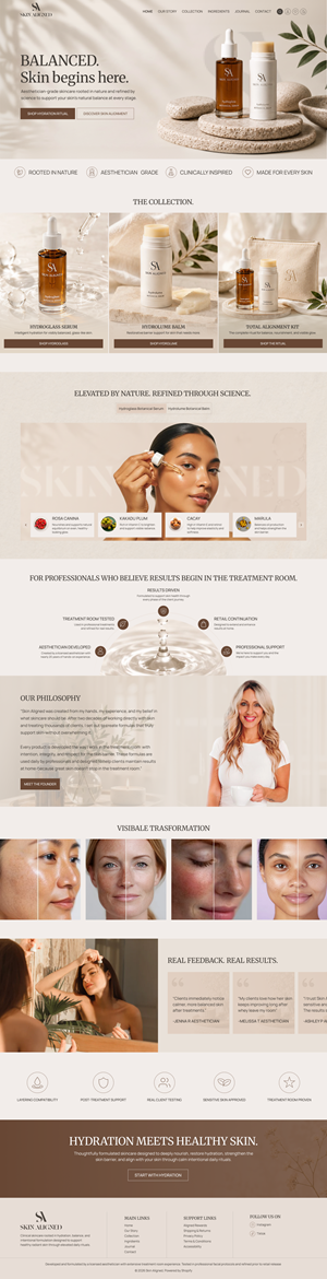Web Design par creative.bugs pour Skin Aligned  | Design : #37262582