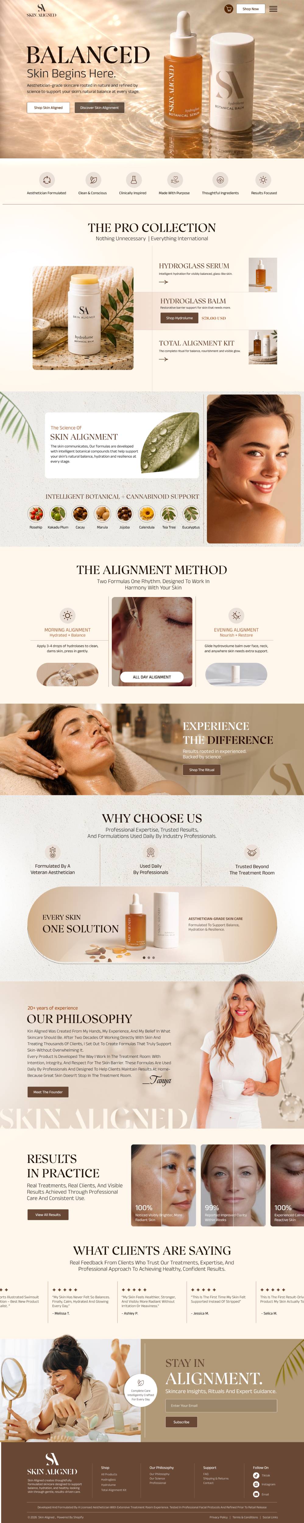 Diseño Web por creative.bugs para Skin Aligned  | Diseño #37272272