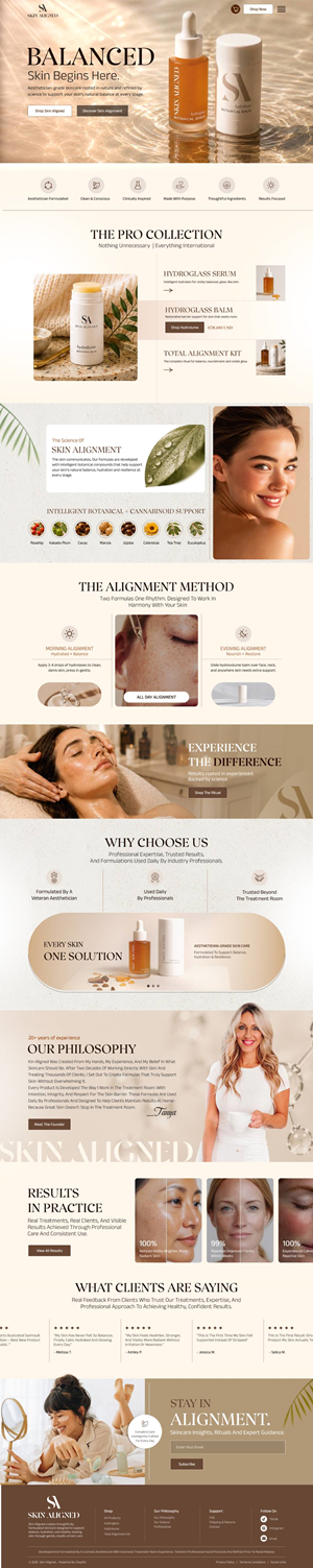 Diseño Web por creative.bugs para Skin Aligned  | Diseño: #37272272