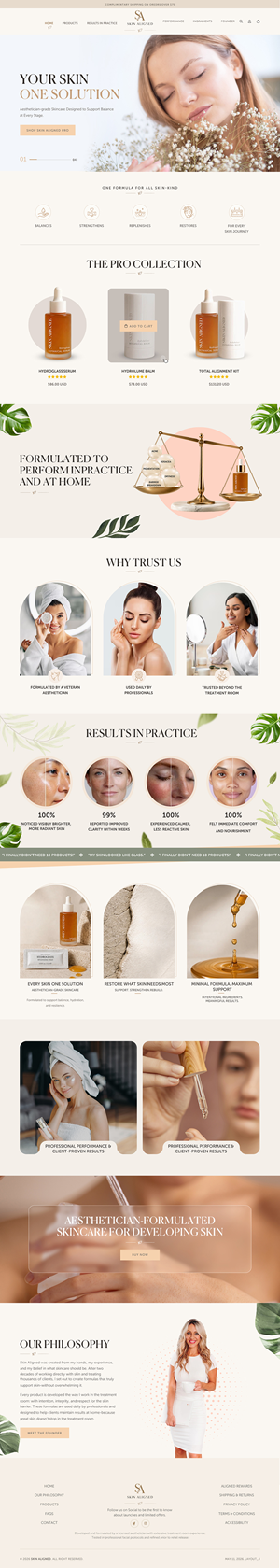 Web Design par sai.designer87 pour Skin Aligned  | Design #37260797