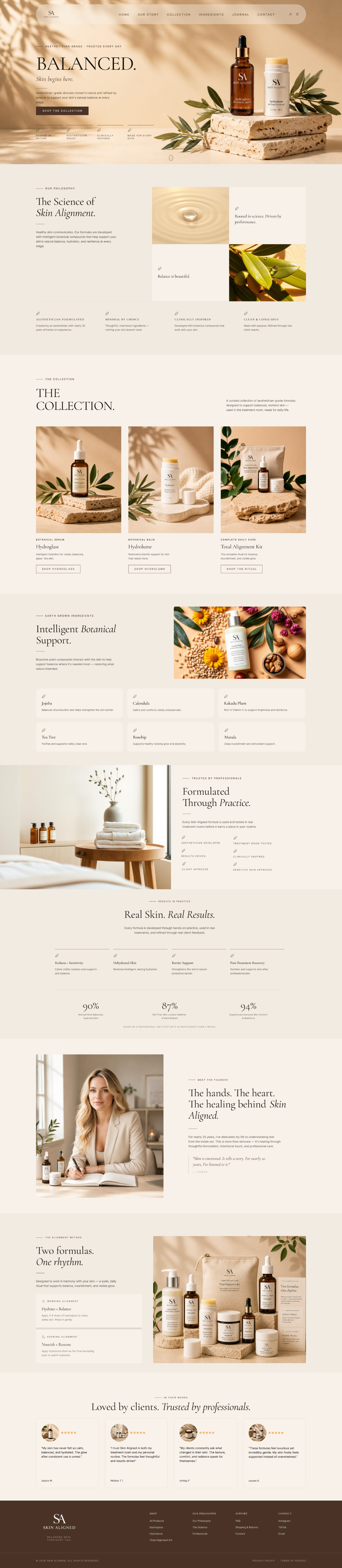 Diseño Web por ancineha para Skin Aligned  | Diseño #37267002