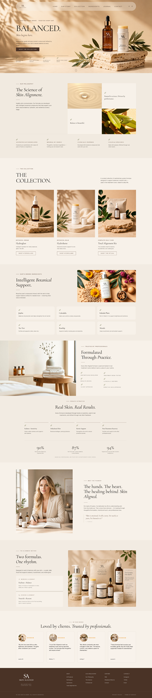 Web Design par ancineha pour Skin Aligned  | Design #37267002