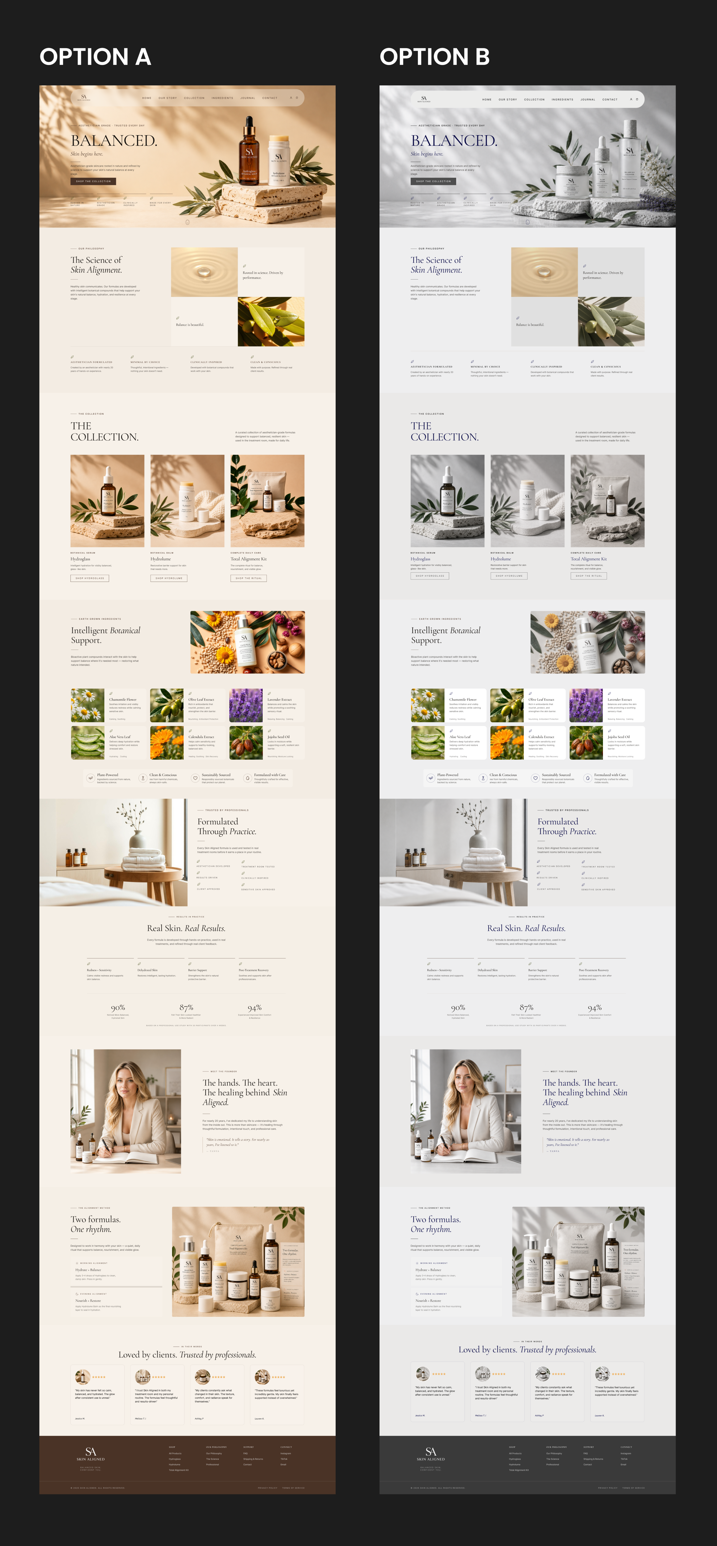 Web-Design von ancineha für Skin Aligned  | Design #37272023