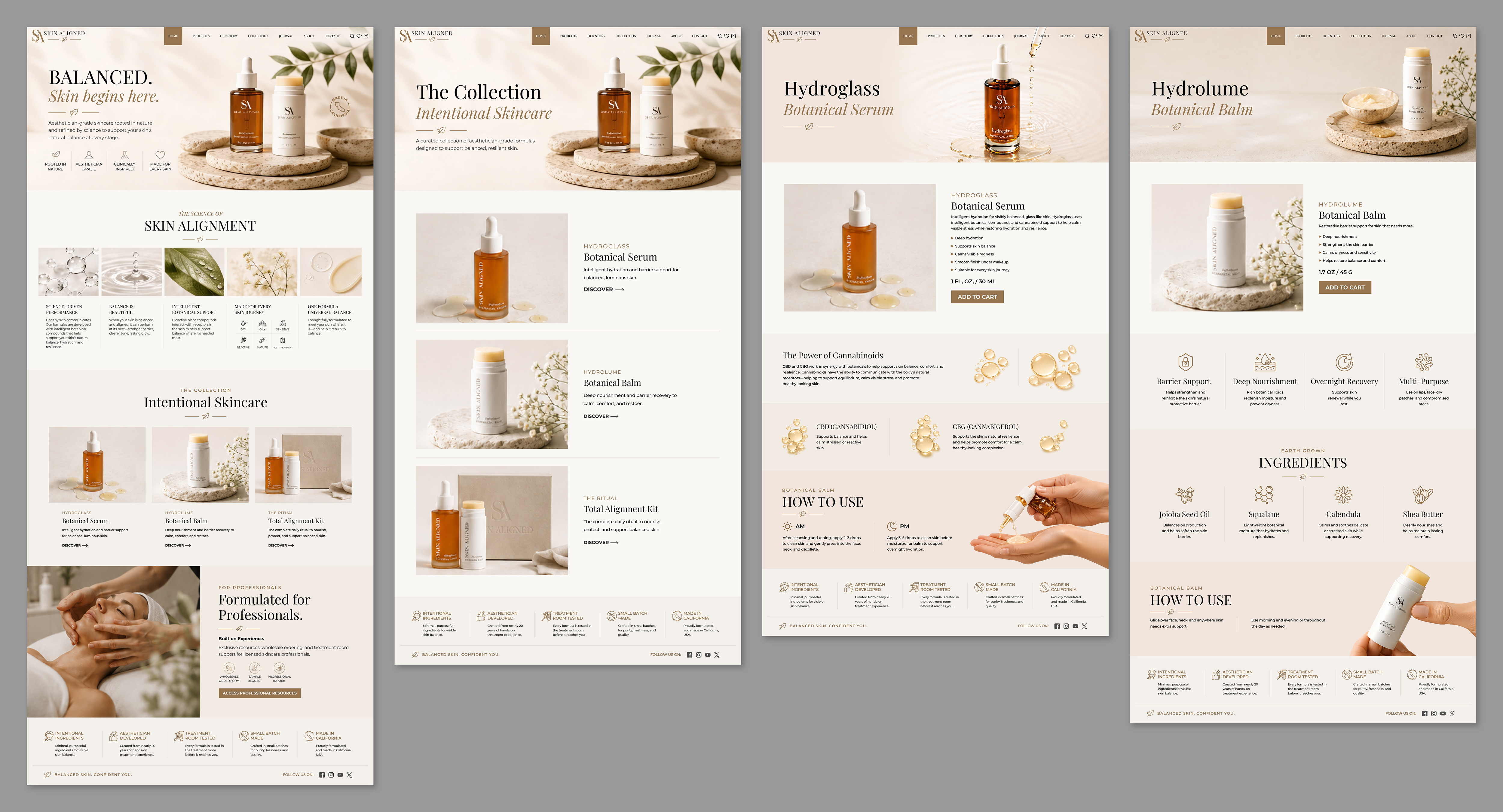 Web-Design von Titan Solbiz für Skin Aligned  | Design #37277127