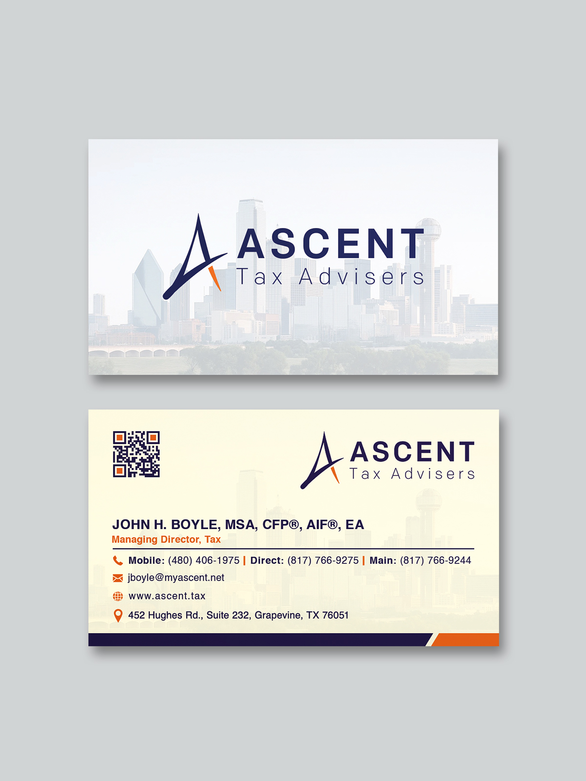 Business Card Design by Creative Moon Design for Ascent Tax Advisers | Design #37265014