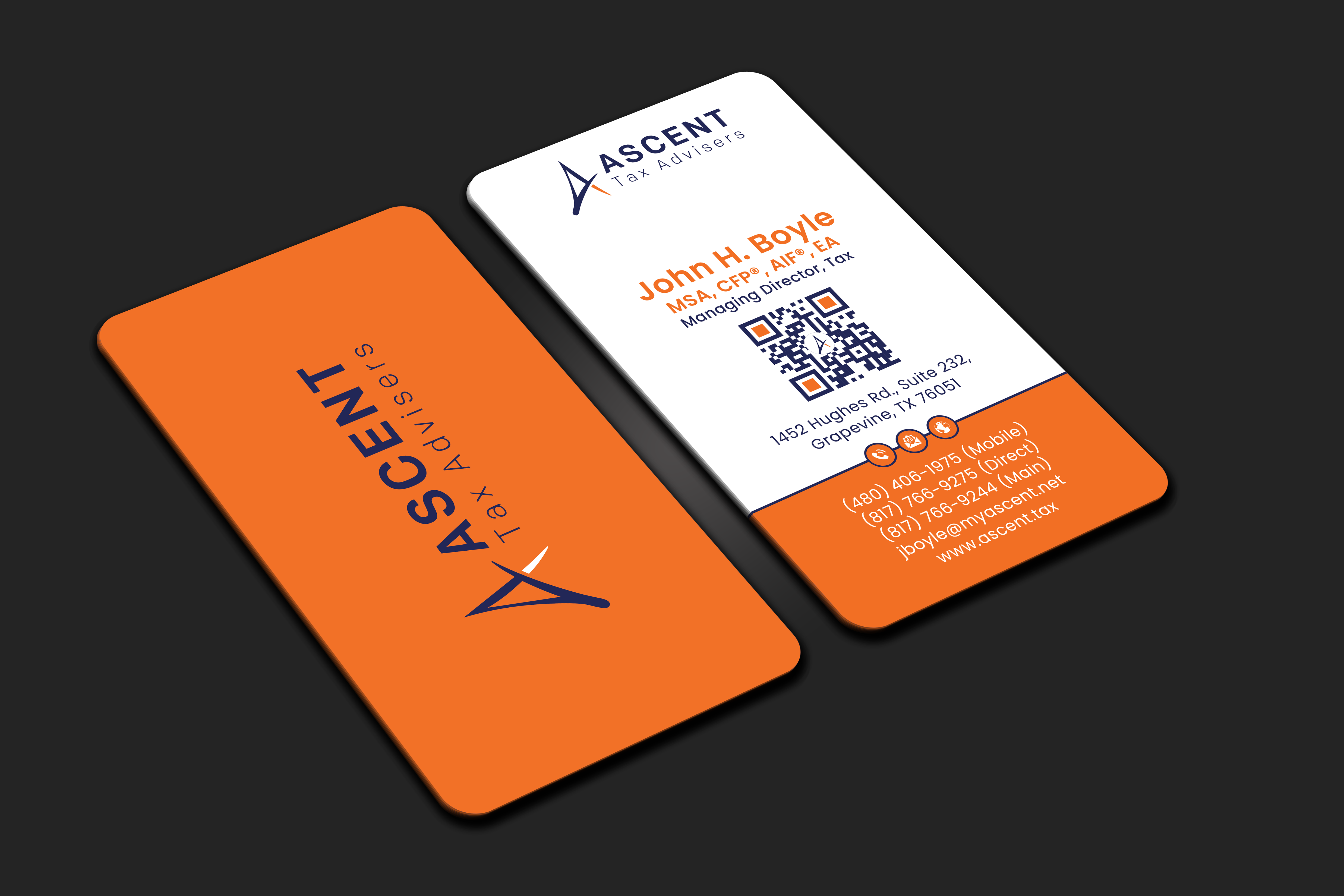 Business Card Design by DesignerShahadat for Ascent Tax Advisers | Design #37265271