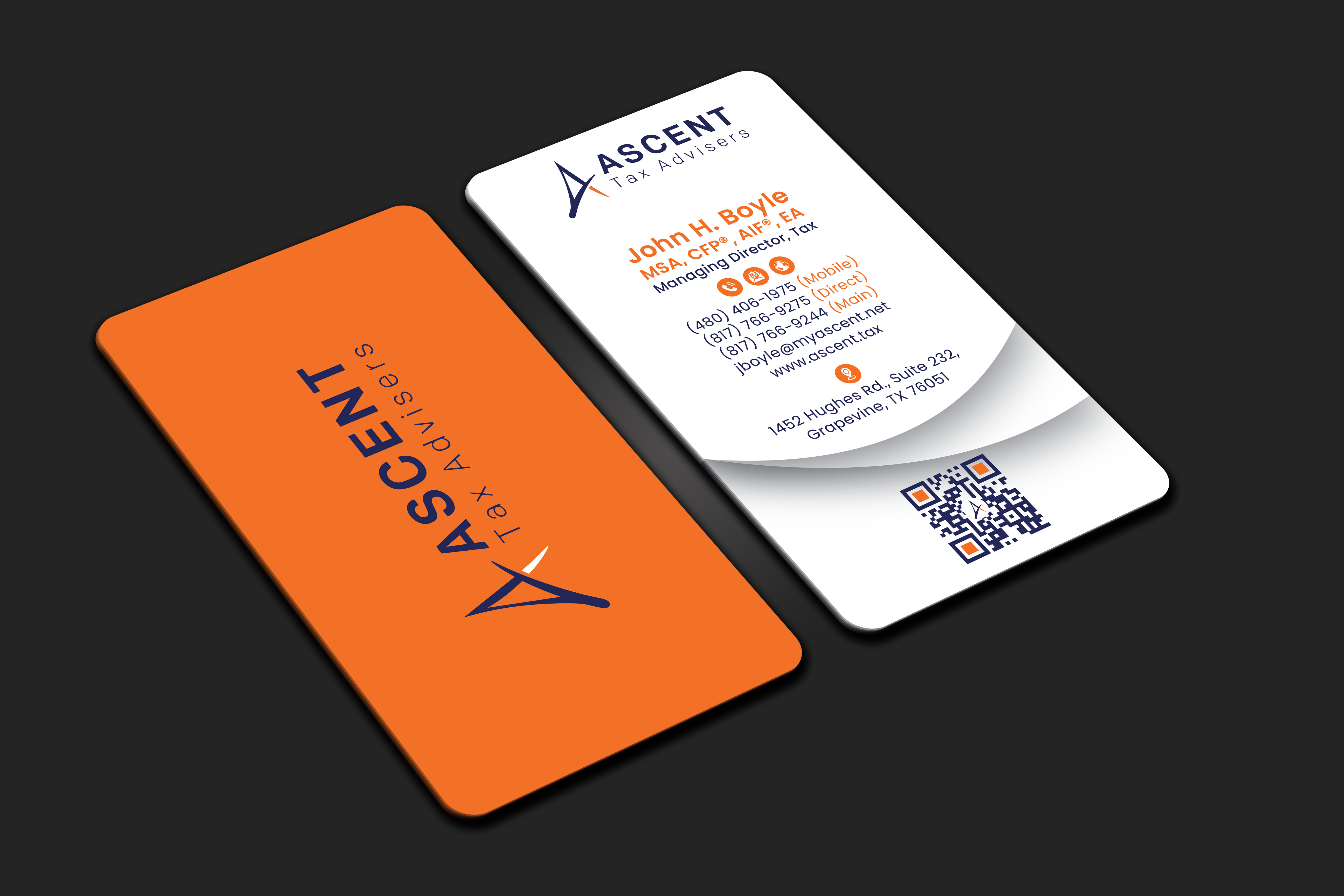 Business Card Design by DesignerShahadat for Ascent Tax Advisers | Design #37265283
