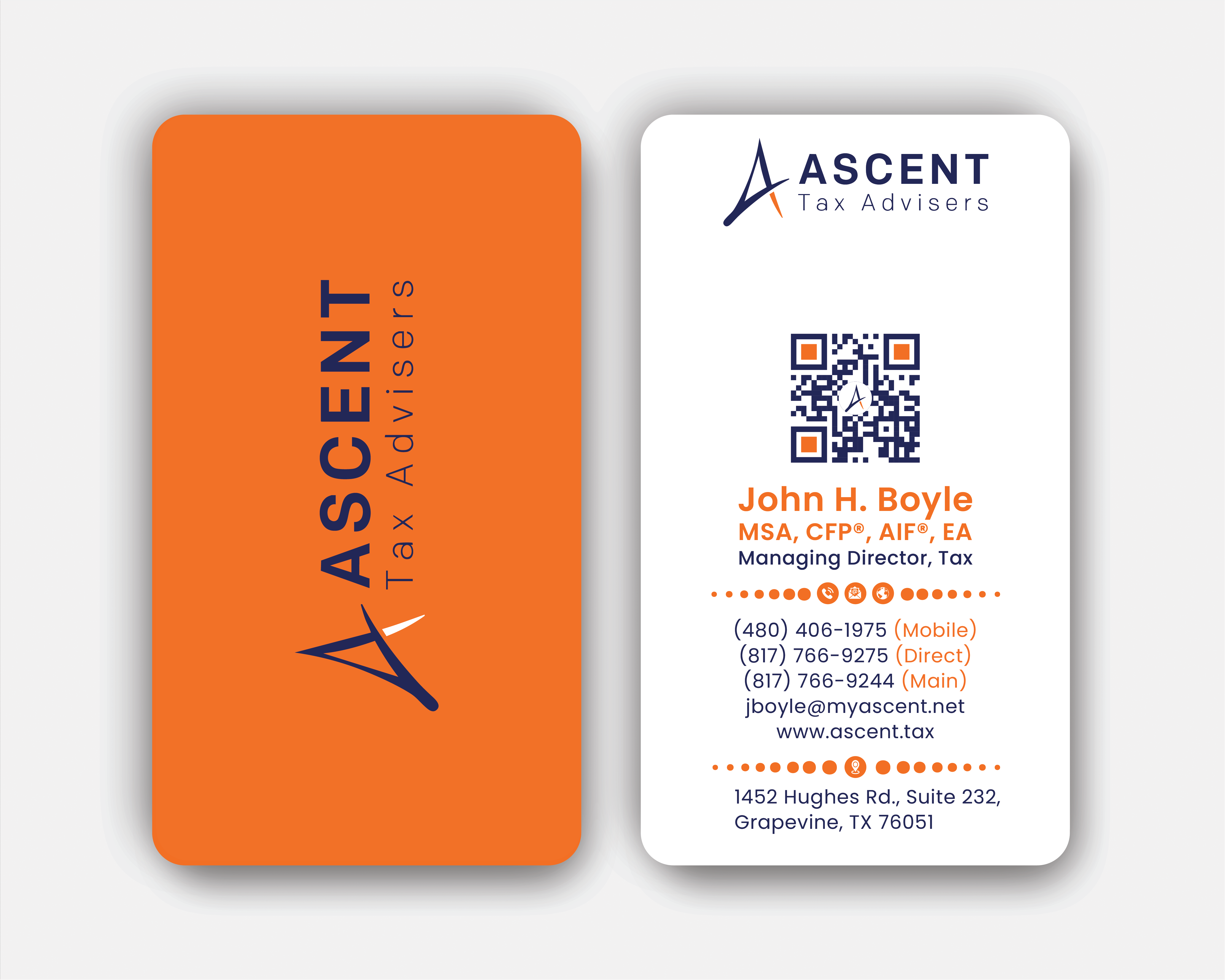 Business Card Design by DesignerShahadat for Ascent Tax Advisers | Design #37265296