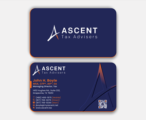 Business Card Design by DesignerShahadat for Ascent Tax Advisers | Design: #37265352