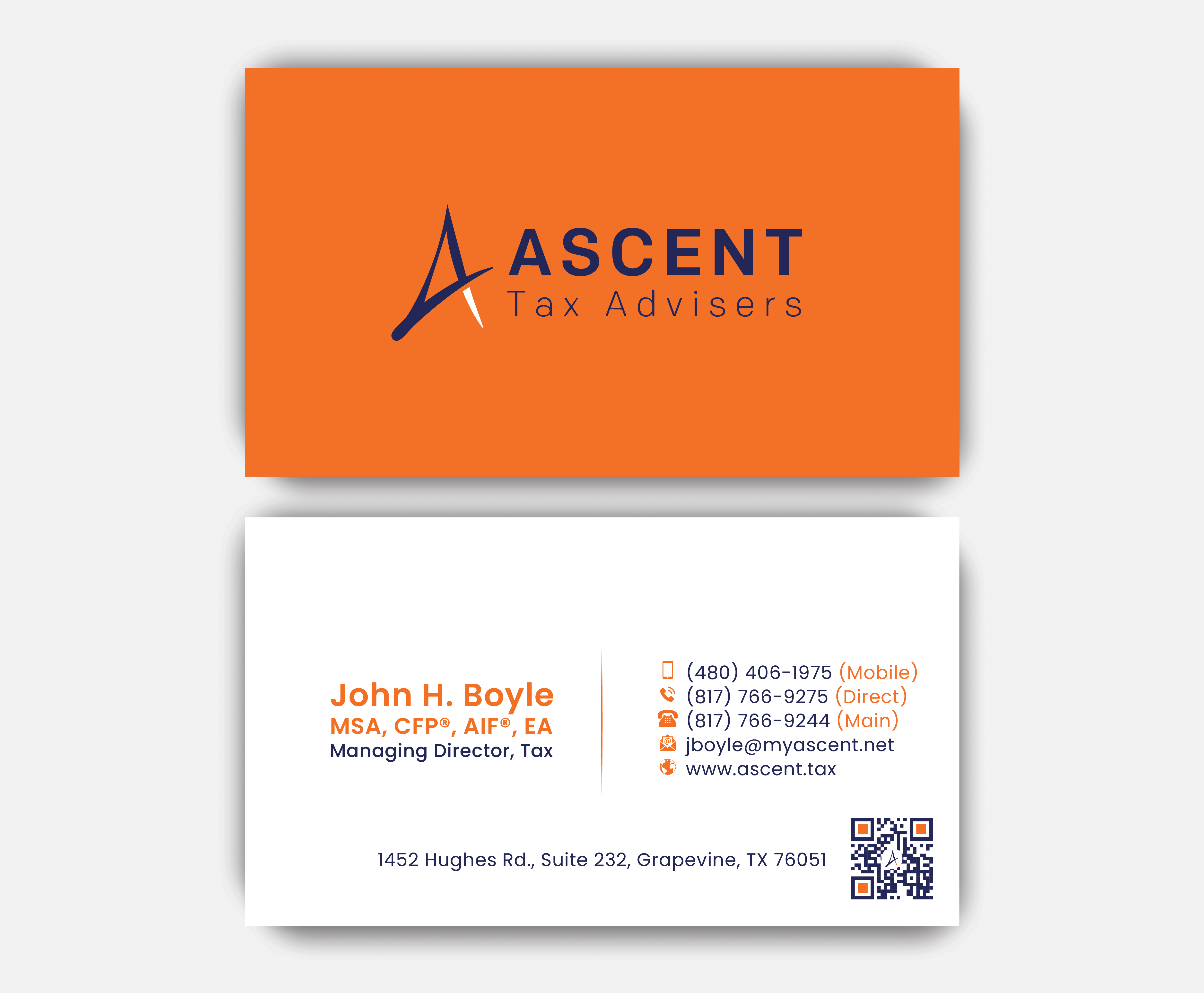 Business Card Design by DesignerShahadat for Ascent Tax Advisers | Design #37265361
