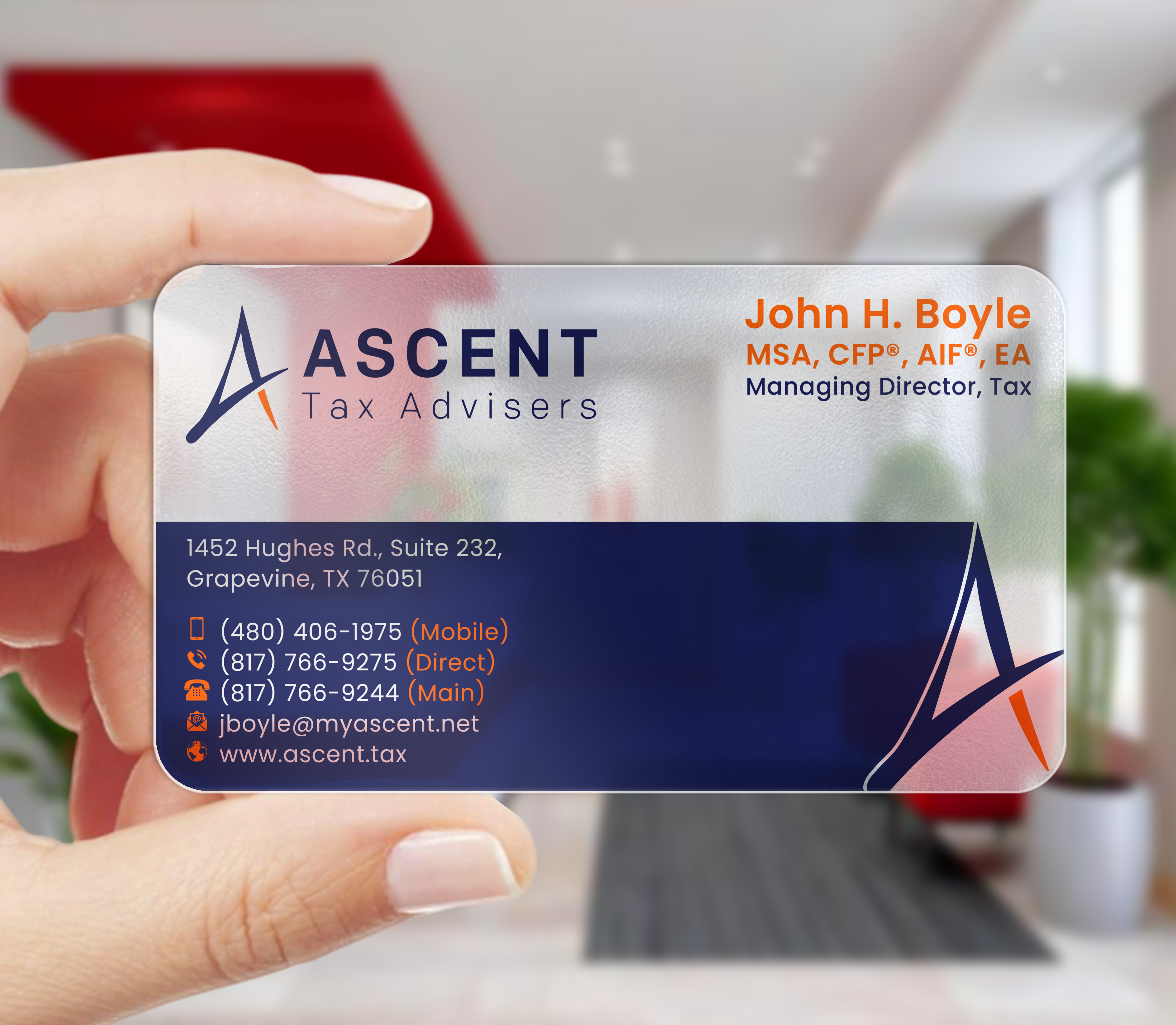Business Card Design by DesignerShahadat for Ascent Tax Advisers | Design #37265393