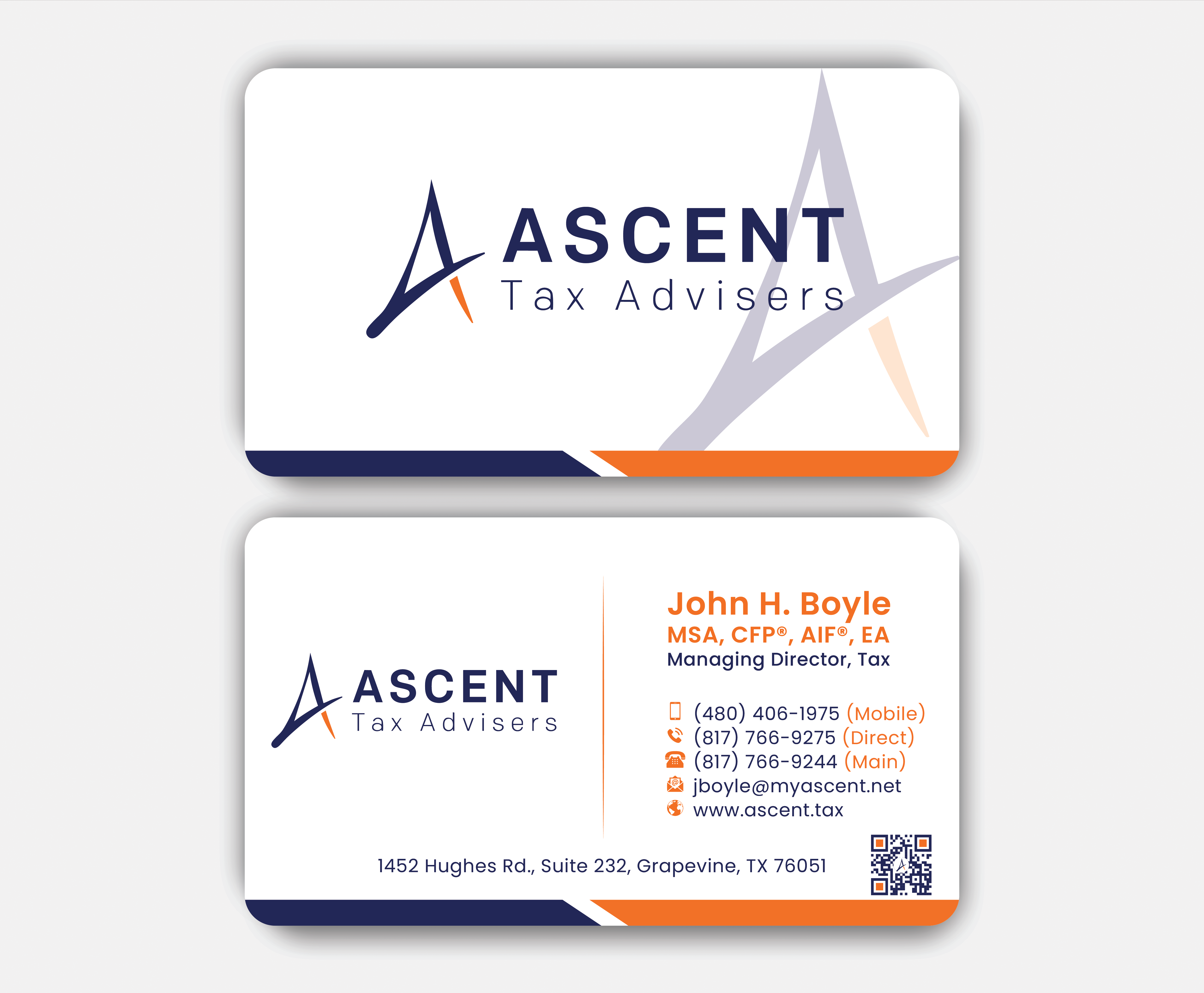 Business Card Design by DesignerShahadat for Ascent Tax Advisers | Design #37268073