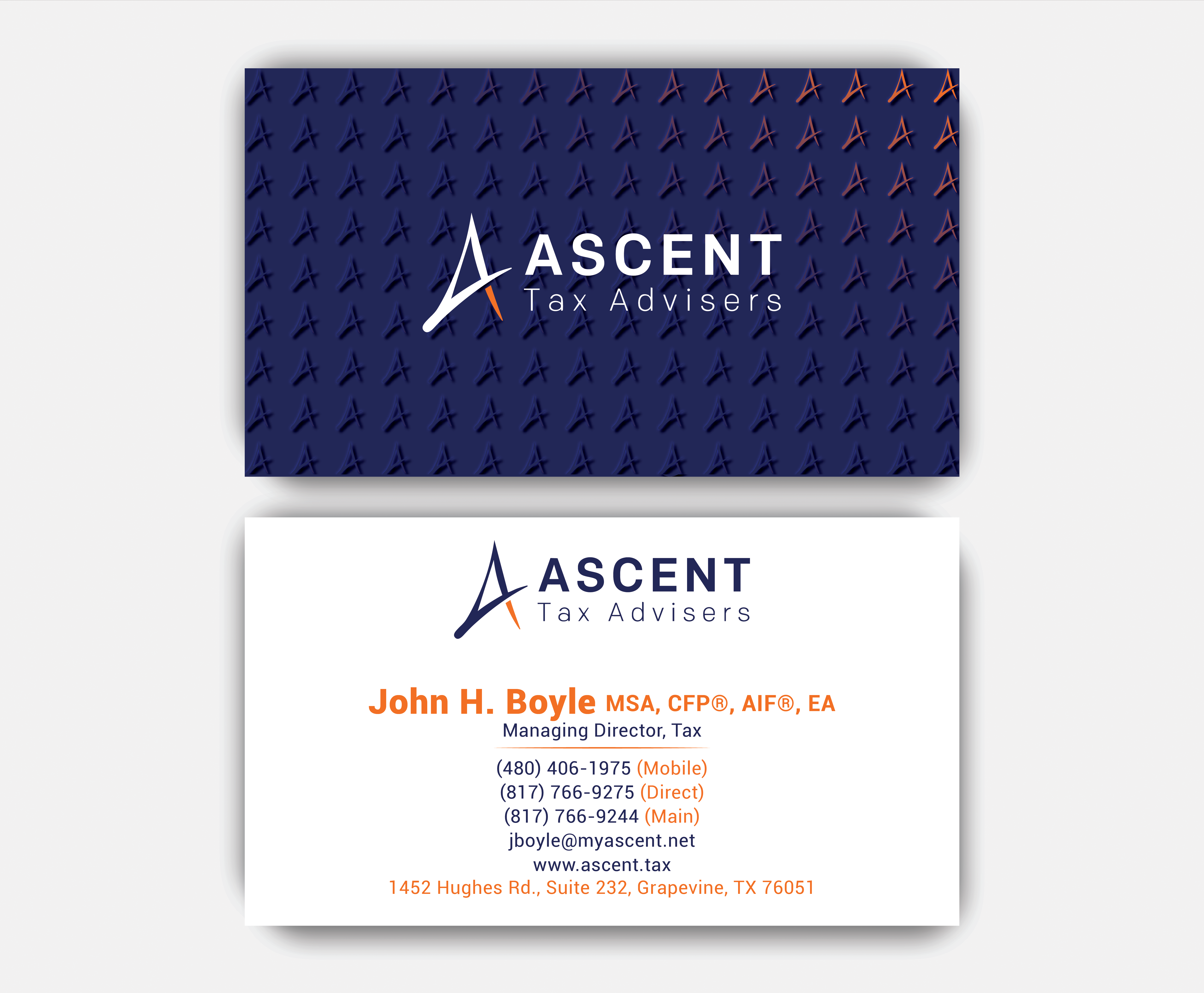 Business Card Design by DesignerShahadat for Ascent Tax Advisers | Design #37269157