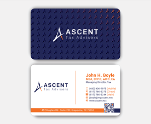 Business Card Design by DesignerShahadat for Ascent Tax Advisers | Design: #37269173