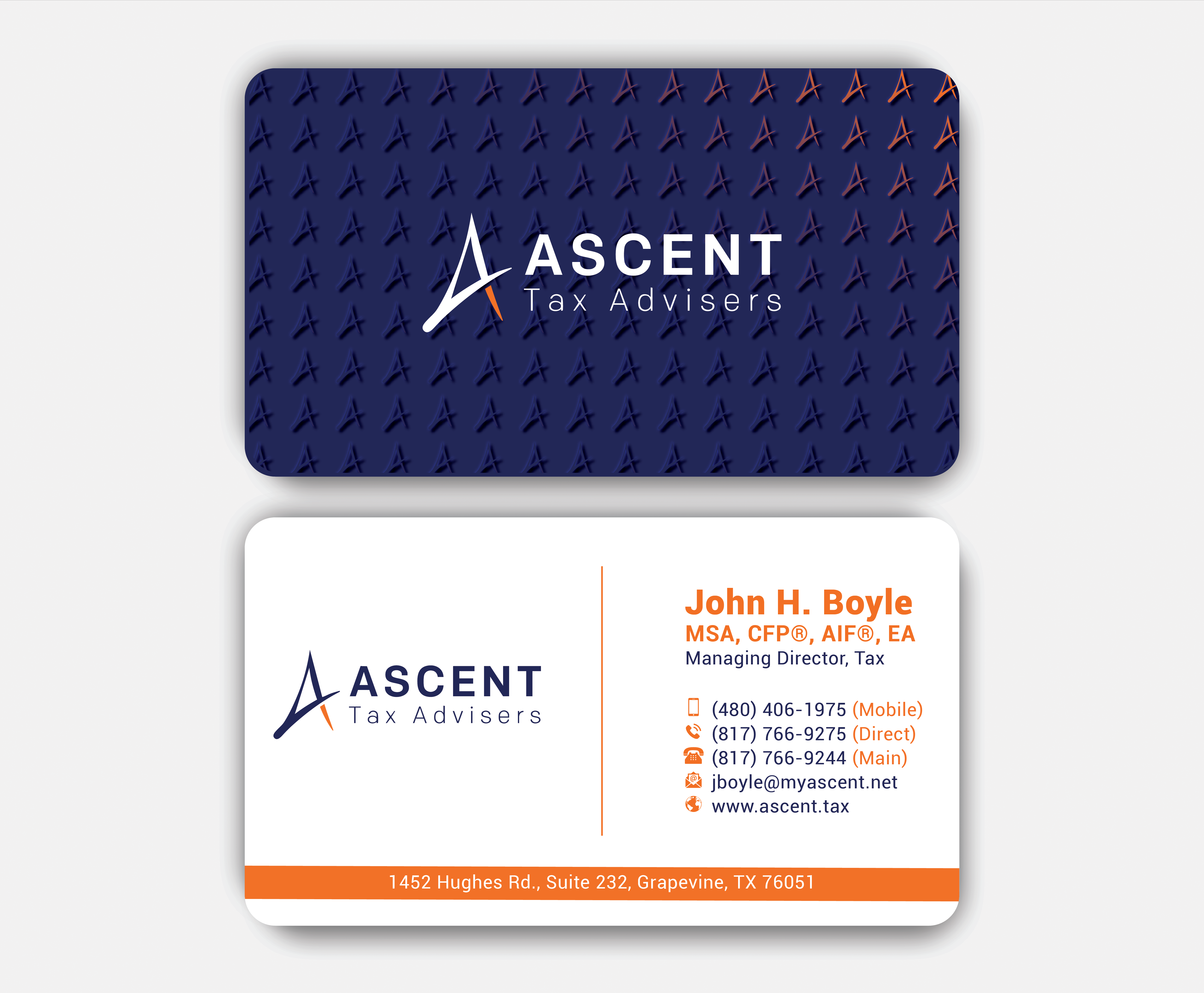Business Card Design by DesignerShahadat for Ascent Tax Advisers | Design #37269175
