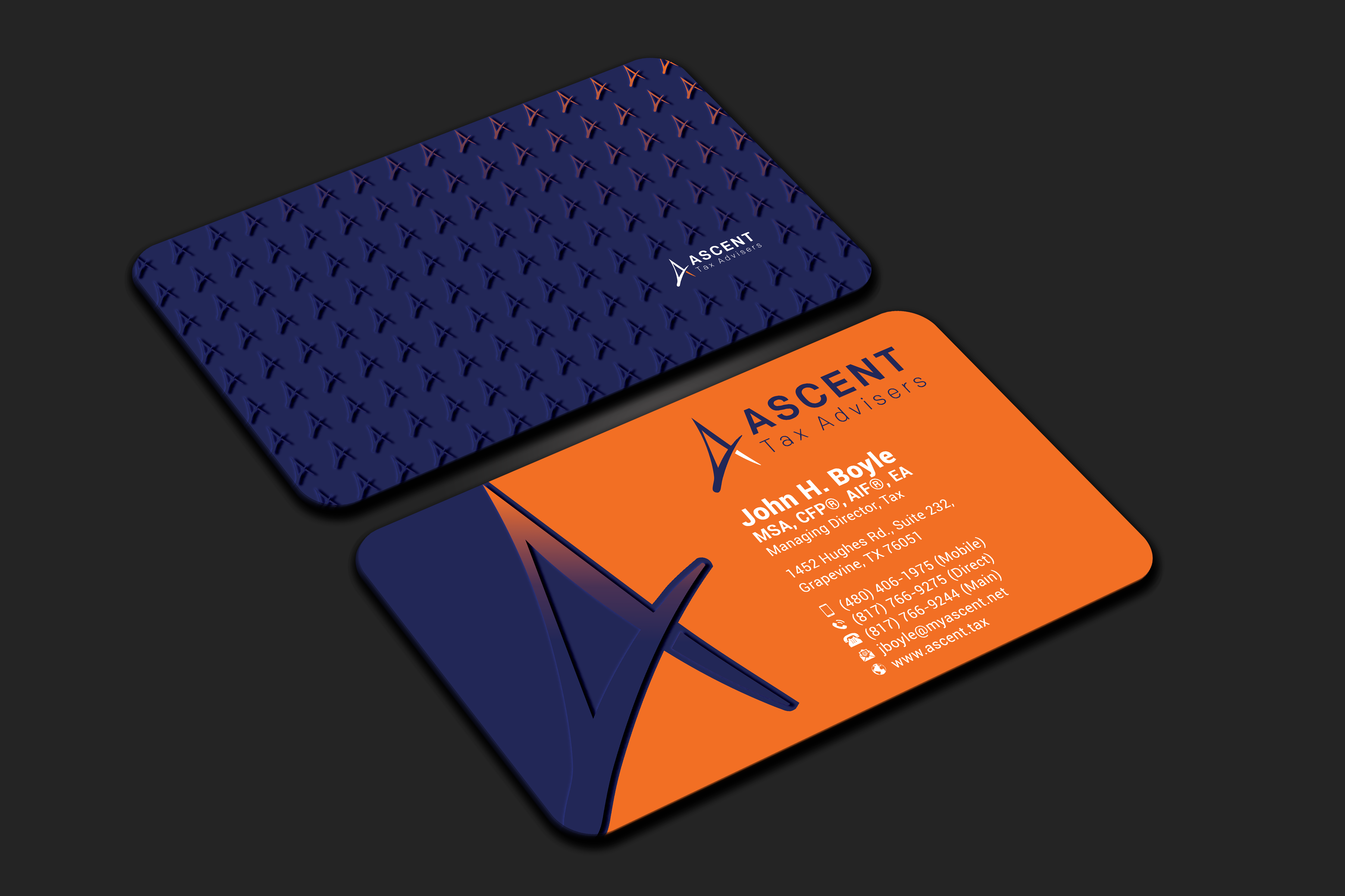 Business Card Design by DesignerShahadat for Ascent Tax Advisers | Design #37269182