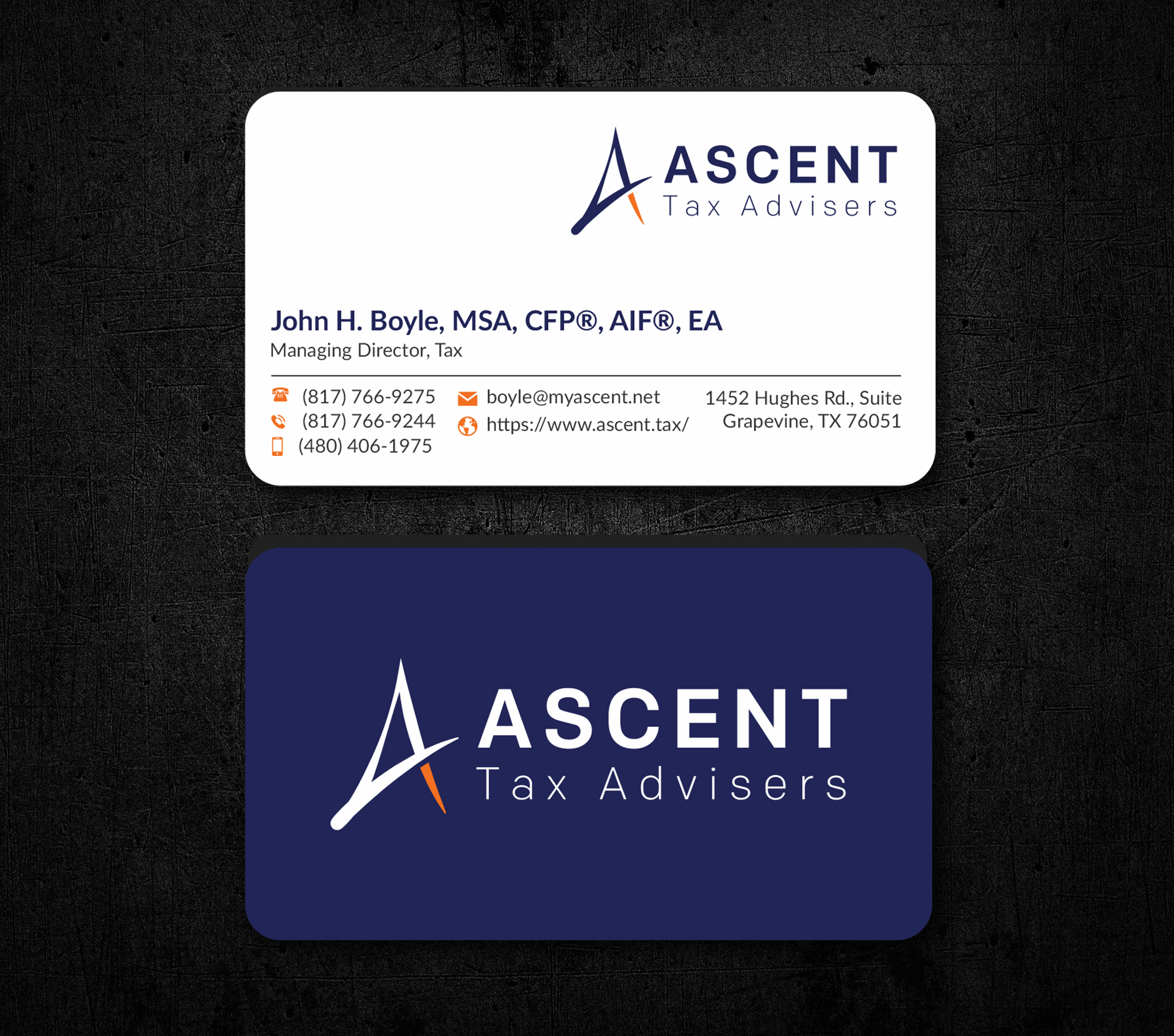 Business Card Design by JS Desiger for Ascent Tax Advisers | Design #37267713