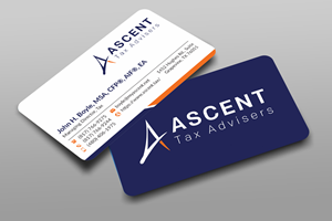 Business Card Design by JS Desiger for Ascent Tax Advisers | Design: #37267821