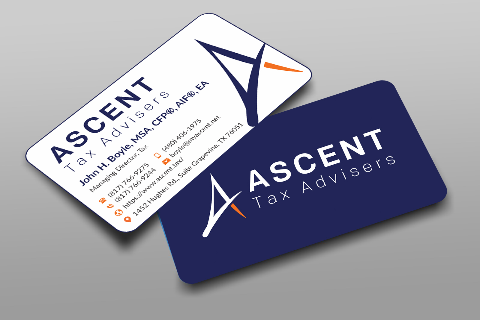 Business Card Design by JS Desiger for Ascent Tax Advisers | Design #37267888