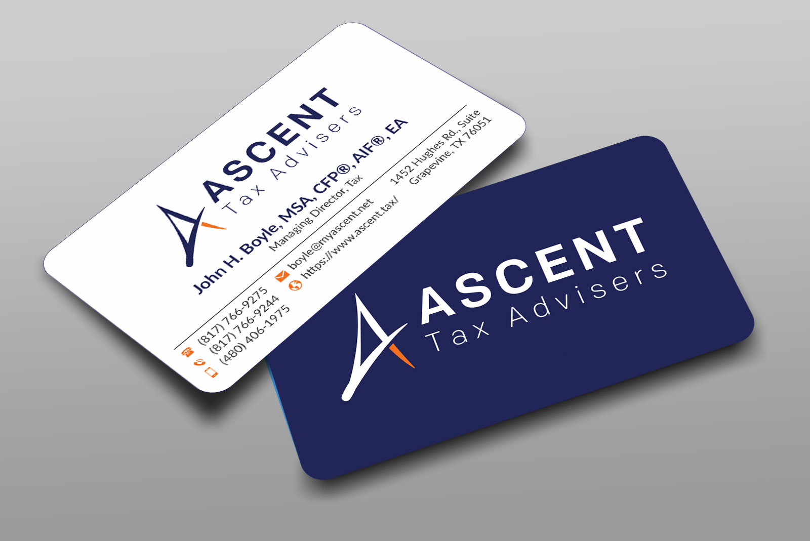 Business Card Design by JS Desiger for Ascent Tax Advisers | Design #37267907
