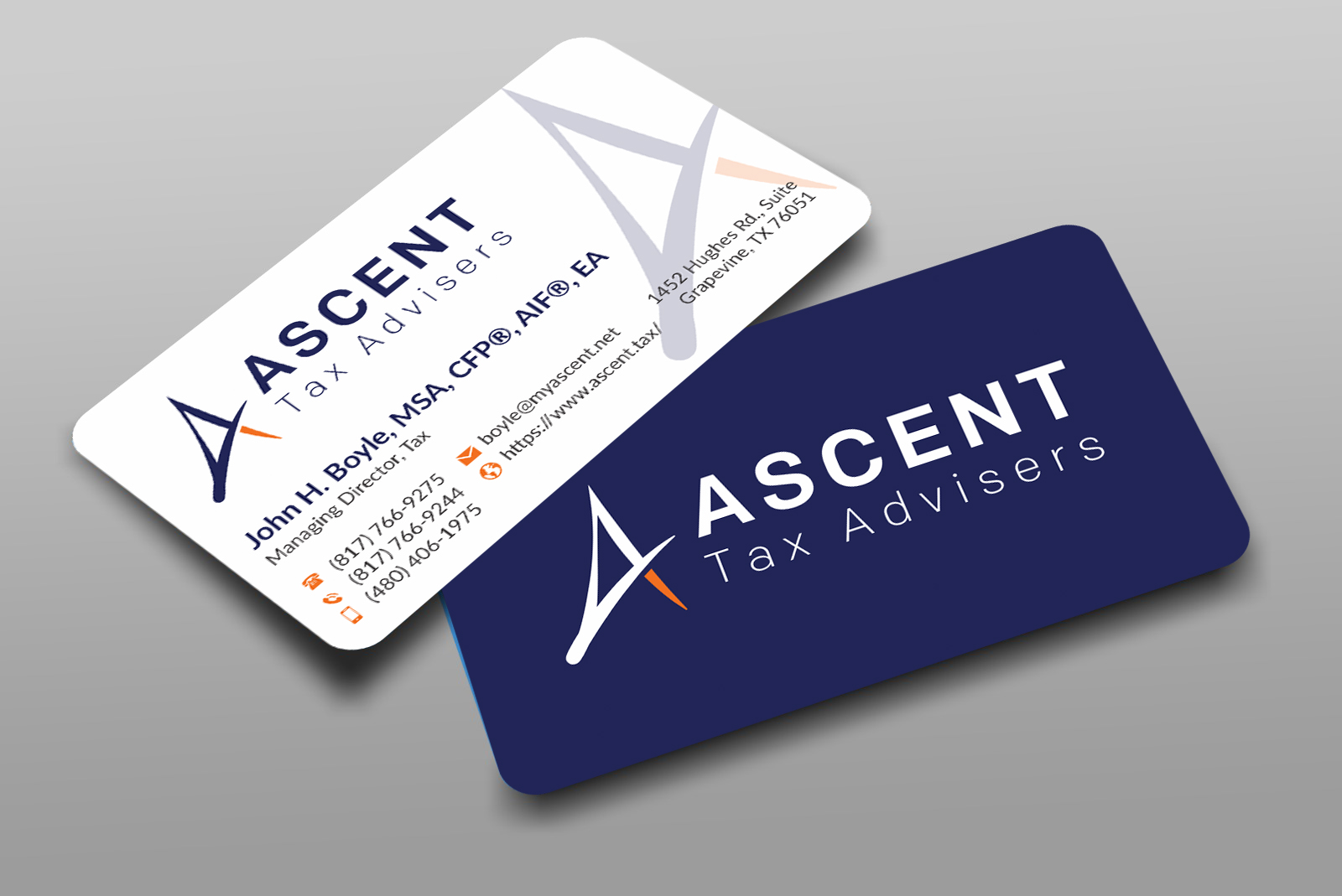 Business Card Design by JS Desiger for Ascent Tax Advisers | Design #37267925
