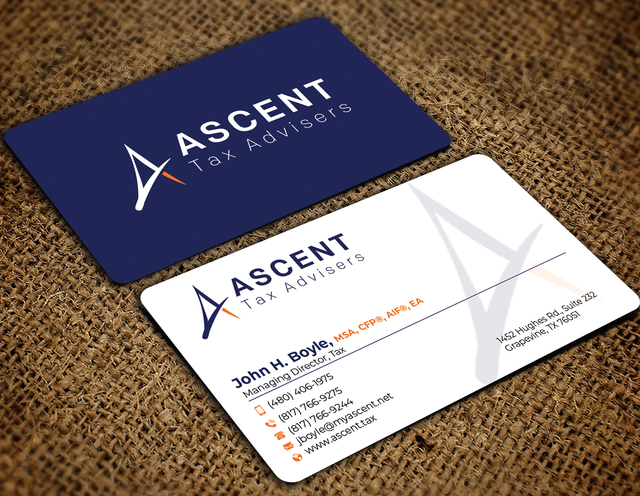Business Card Design by Md. Abuhanifa for Ascent Tax Advisers | Design #37265463