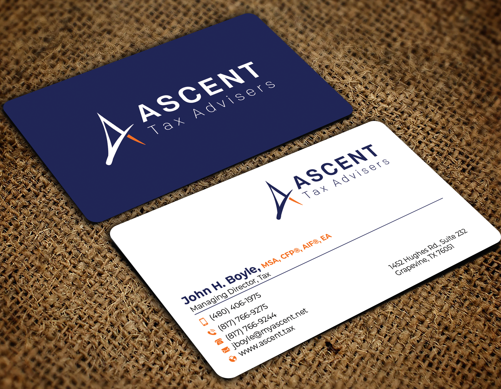 Business Card Design by Md. Abuhanifa for Ascent Tax Advisers | Design #37265465