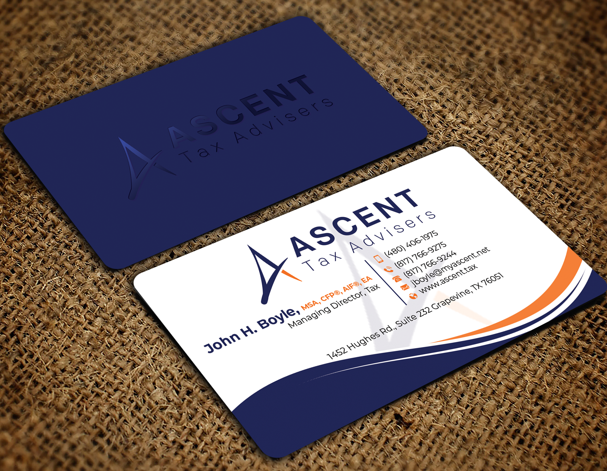 Business Card Design by Md. Abuhanifa for Ascent Tax Advisers | Design #37265487