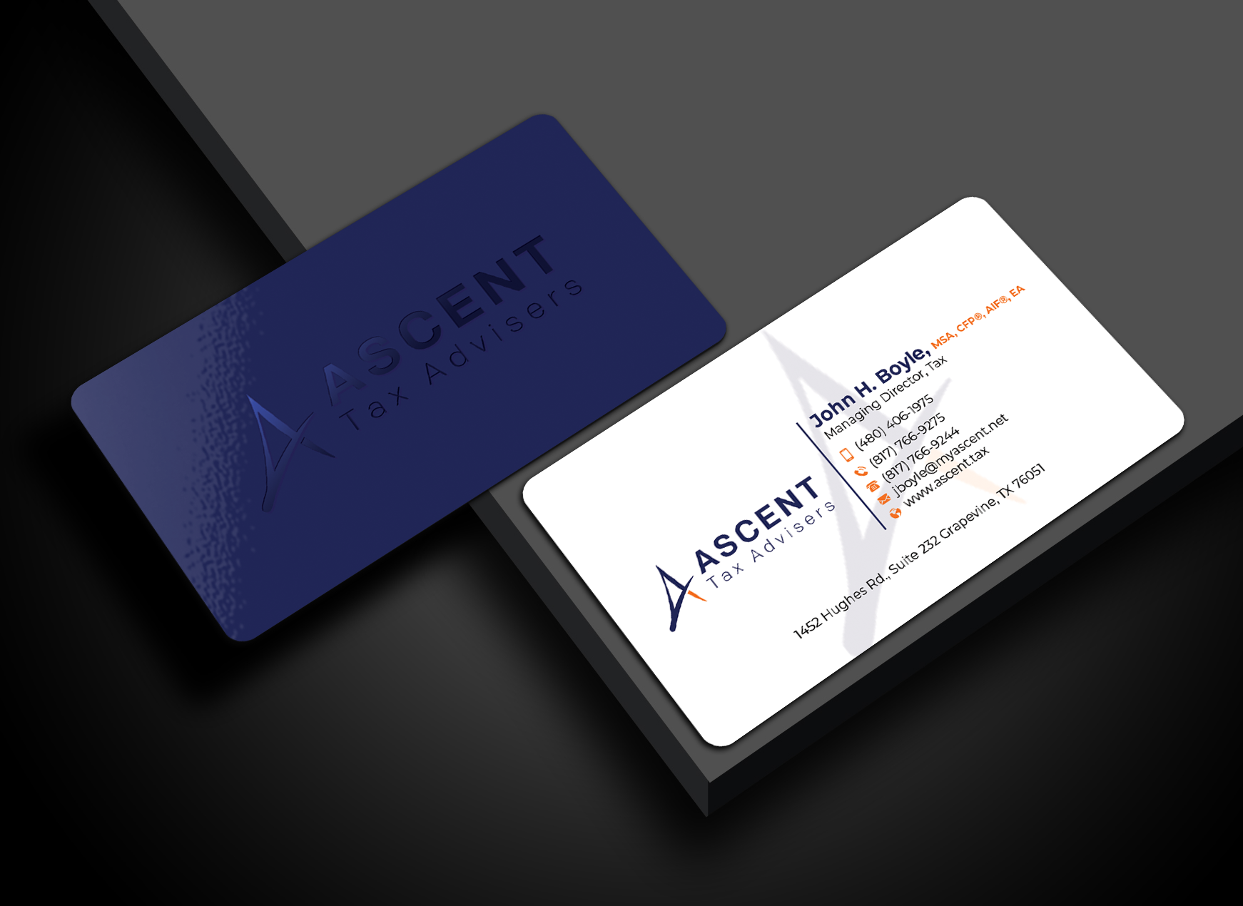 Business Card Design by Md. Abuhanifa for Ascent Tax Advisers | Design #37265489