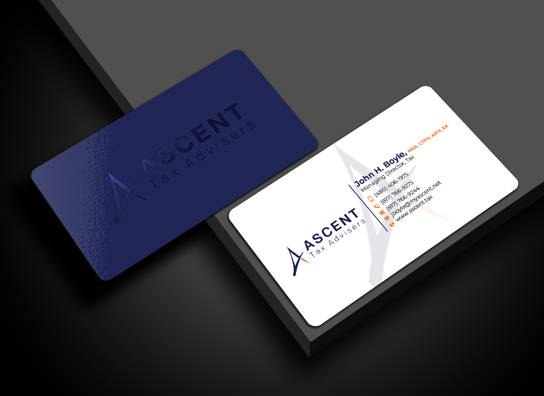 Business Card Design by Md. Abuhanifa for Ascent Tax Advisers | Design #37265490