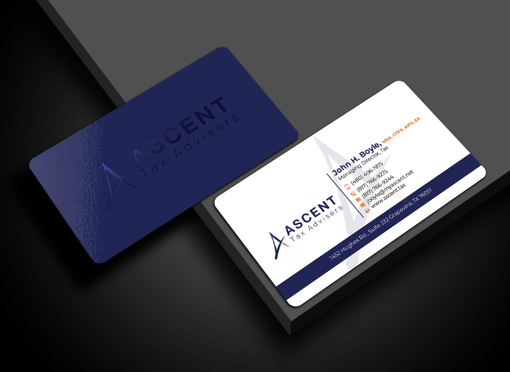 Business Card Design by Md. Abuhanifa for Ascent Tax Advisers | Design #37265492