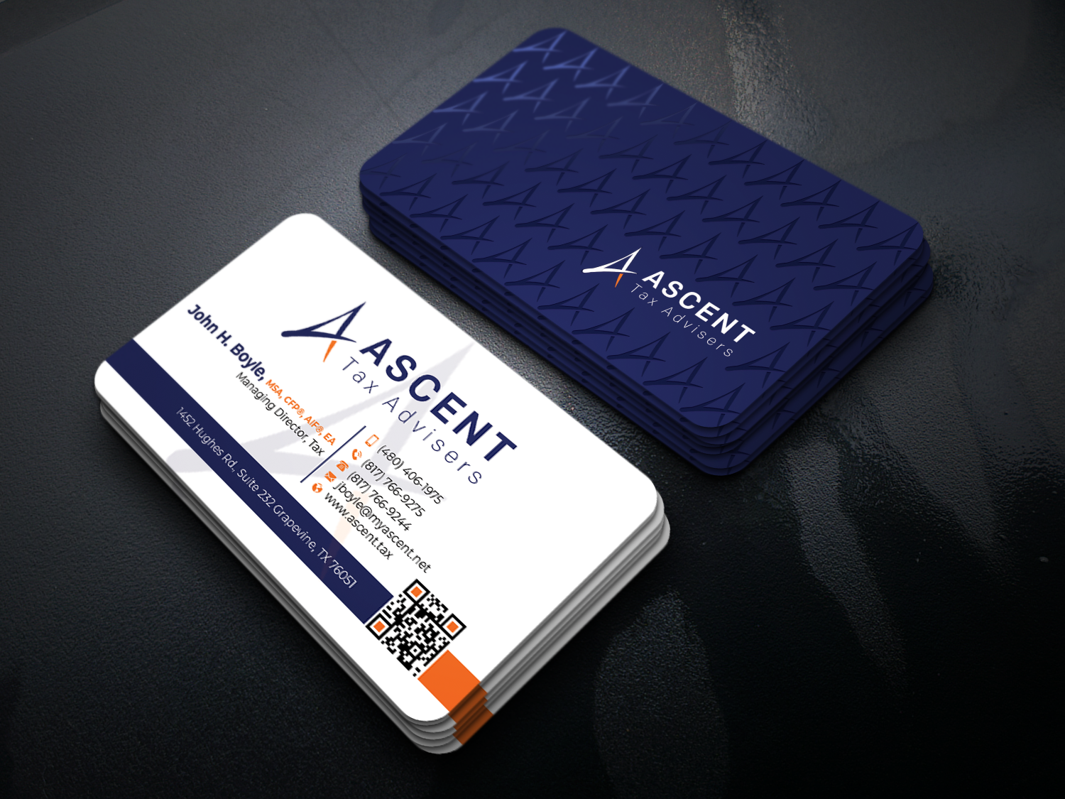 Business Card Design by Md. Abuhanifa for Ascent Tax Advisers | Design #37265508