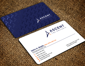 Business Card Design by Md. Abuhanifa for Ascent Tax Advisers | Design: #37265509