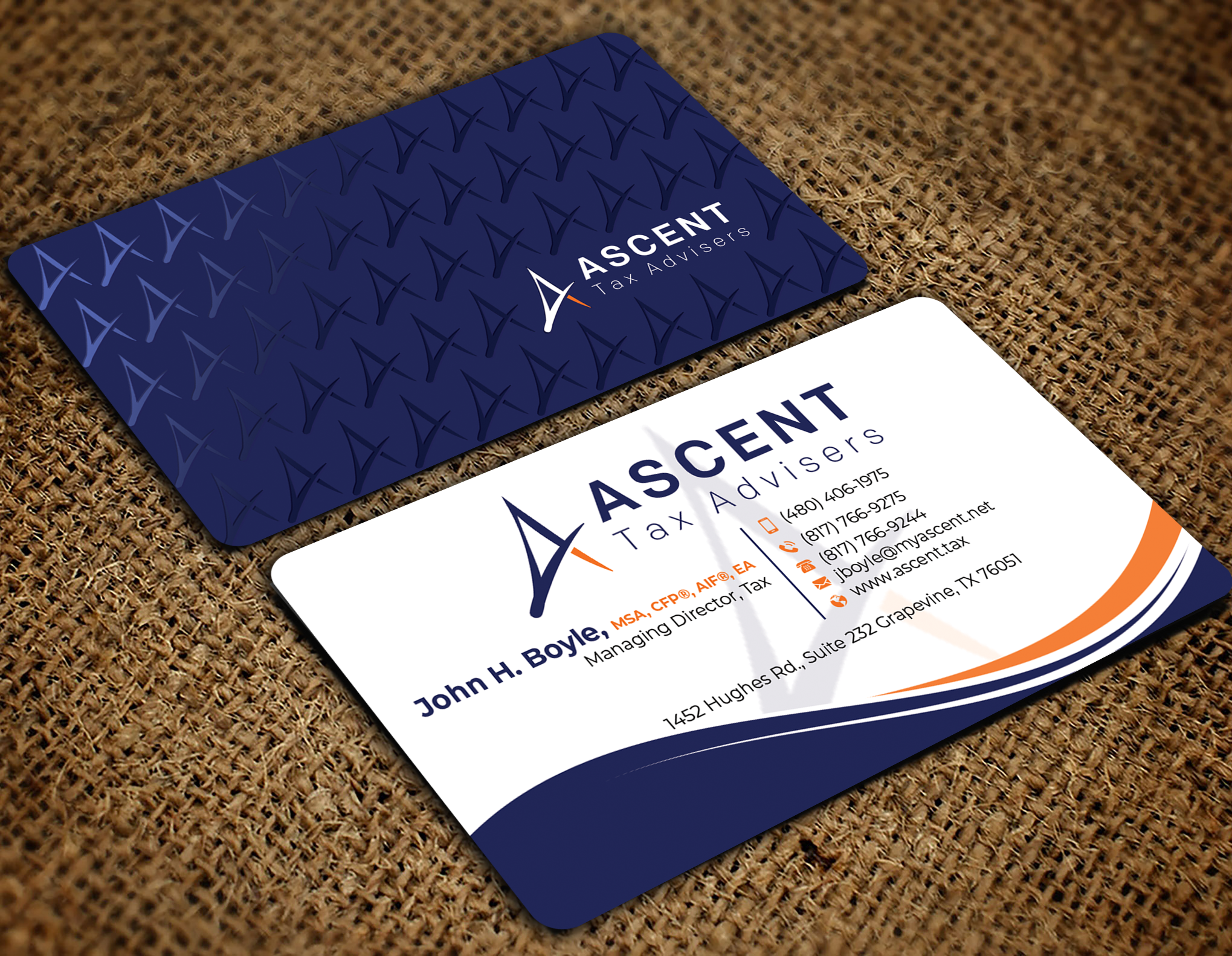 Business Card Design by Md. Abuhanifa for Ascent Tax Advisers | Design #37265515