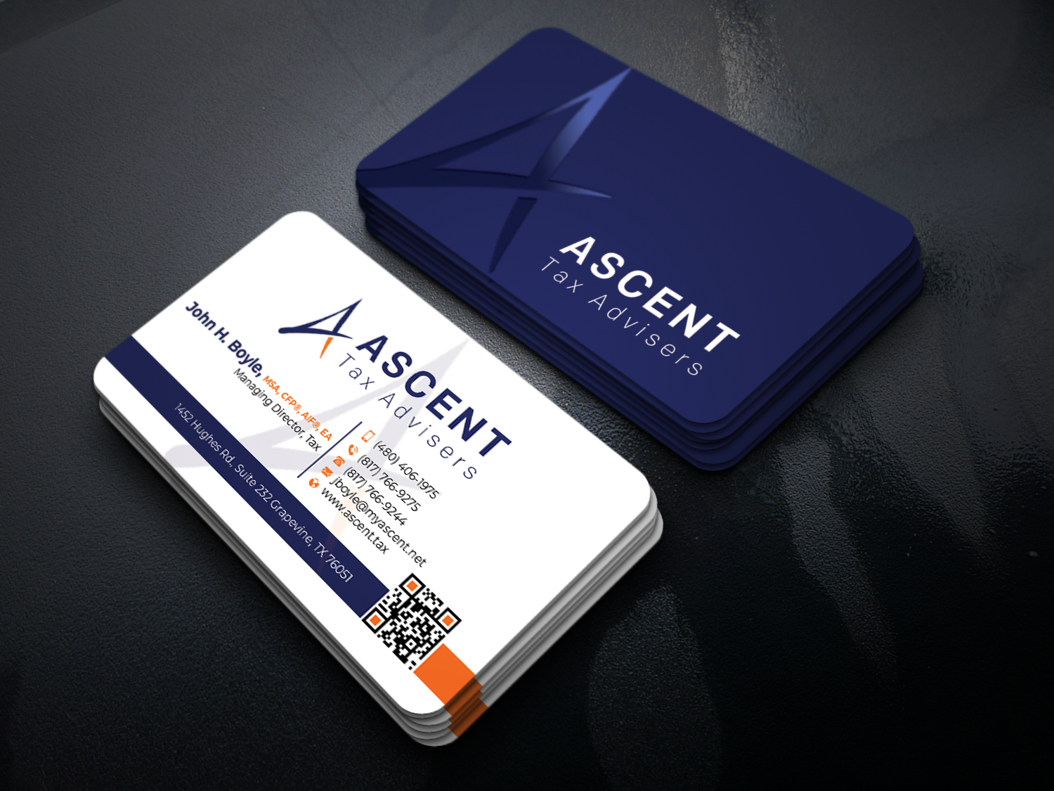 Business Card Design by Md. Abuhanifa for Ascent Tax Advisers | Design #37265522