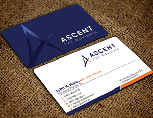 Business Card Design by Md. Abuhanifa for Ascent Tax Advisers | Design: #37265525