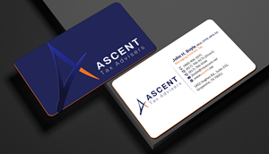 Business Card Design by Creations Box 2015 for Ascent Tax Advisers | Design #37268824