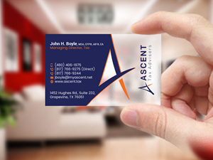 Business Card Design by Creations Box 2015 for Ascent Tax Advisers | Design: #37268831