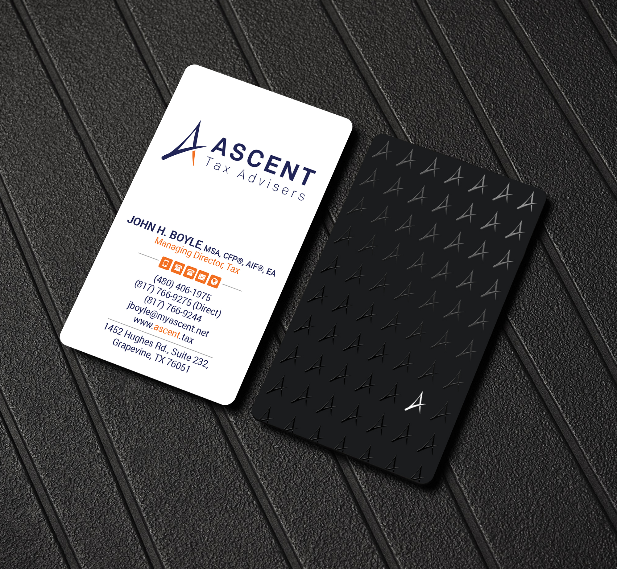Business Card Design by Creations Box 2015 for Ascent Tax Advisers | Design #37268843