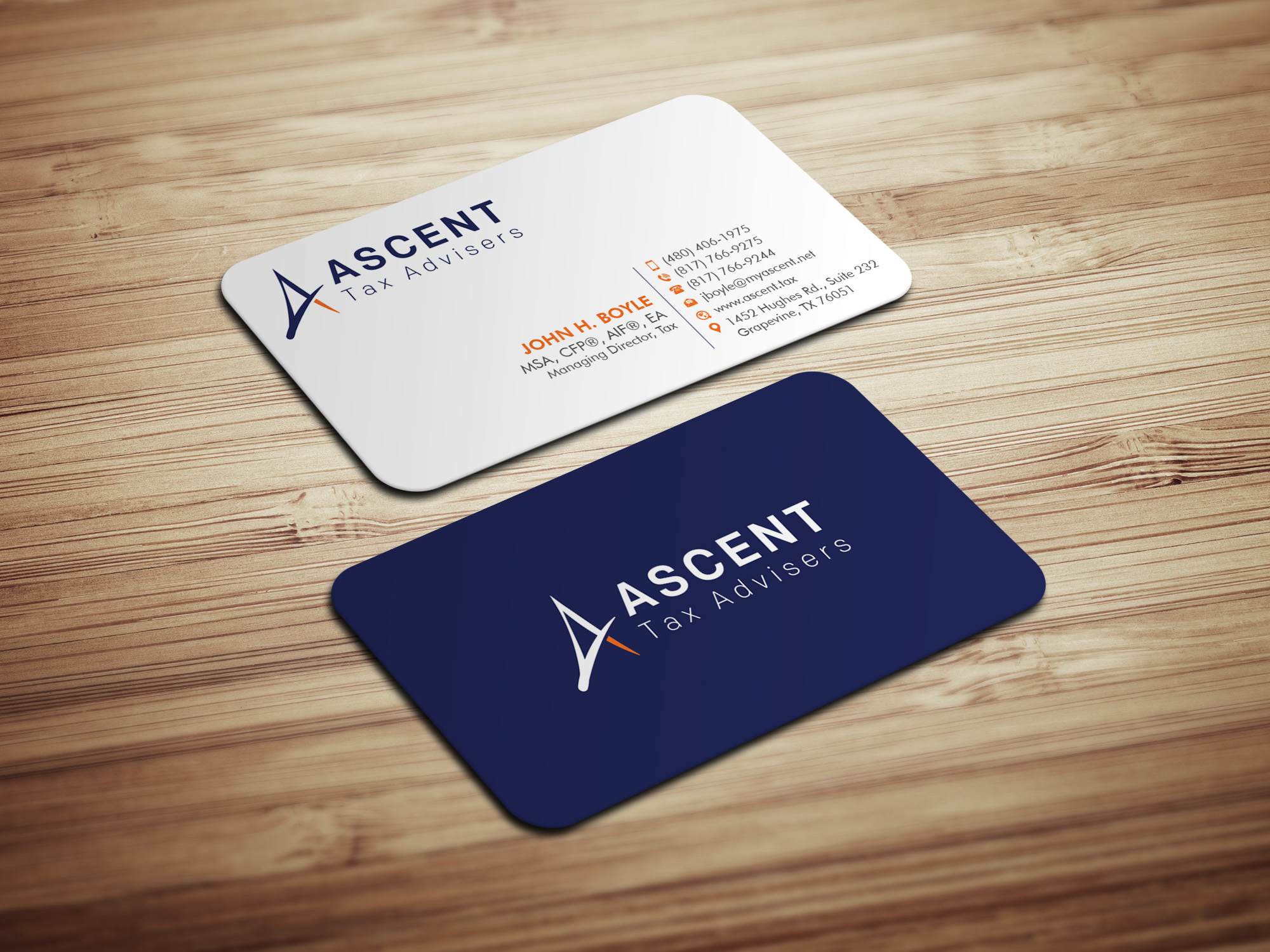Business Card Design by Magic of Art for Ascent Tax Advisers | Design #37266800