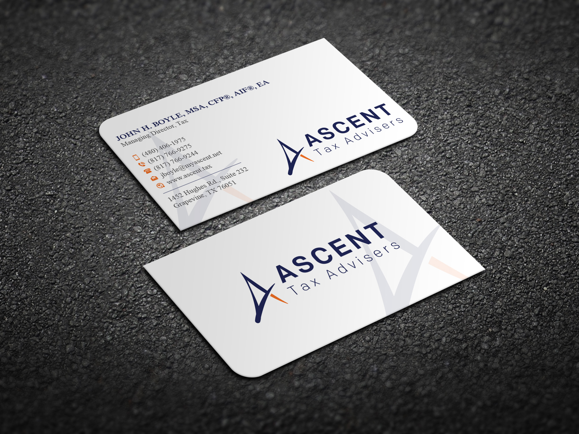 Diseño de Tarjeta de Presentación por Magic of Art para Ascent Tax Advisers | Diseño #37266802